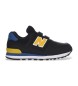 New Balance Zapatillas de Piel 574 Core Hook & Loop negro