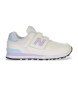 New Balance Leren sneakers 574 Core Hook & Loop wit