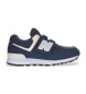 New Balance Läder 574 Core Hook & Loop marinblå gymnastikskor