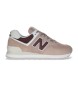 New Balance Zapatillas de Piel 574 taupe