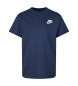 Nike T-shirt Futura bordada em azul-marinho da Sportswear