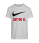 Nike Swoosh JDI T-shirt wit