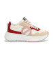 NO NAME Jogger W leather trainers beige, maroon