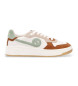 NO NAME Kelly leather trainers white, brown