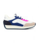 NO NAME Scarpe da ginnastica in pelle Punky Jogger bianche, blu scuro