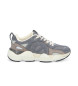 NO NAME Krazee Runner leather trainers combined with recycled mesh and ultra-lightweight grey graphic sole