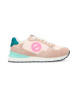 NO NAME Baskets Tova Runner en cuir et maille, semelle nude clair