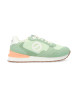 NO NAME Baskets Tova Runner en cuir et maille avec semelle vert clair