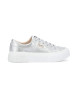 NO NAME Reset Sneaker con tomaia metallizzata e suola argento chiaro