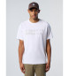 North Sails Grafisk kortrmet T-shirt hvid