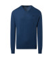 North Sails Micro-Streifen-Pullover blau