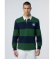 North Sails Polo da rugby verde, blu scuro