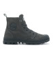 Palladium Pampa Hi Zip WI grå läderstövlar