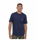 Camiseta Men's Line Logo Ridge Pocket Responsibili-Tee marino