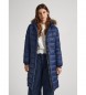 Pepe Jeans Cappotto May lungo blu navy