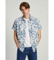 Pepe Jeans Flower print shirt regular fit blue