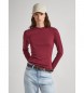 Pepe Jeans Charlene T-shirt bordeaux