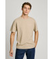 Pepe Jeans T-shirt beige Connor in contrasto