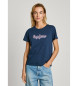 Pepe Jeans Maglietta Enara blu scuro