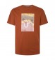 Pepe Jeans Maglietta Kenelm arancione