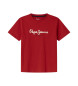 Pepe Jeans Maglietta rossa New Art