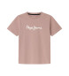 Pepe Jeans Ny konst T-shirt rosa