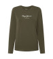 Pepe Jeans Groen T-shirt met lange mouwen uit New Virginia