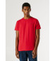 Pepe Jeans Camiseta Original Basic 3N rojo