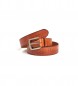 Pepe Jeans Reegie Leren Riem bruin