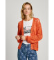 Pepe Jeans Hailey Cardigan pomarańczowy