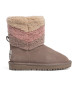 Pepe Jeans Brun Diss Fur Leather Ankle Boots