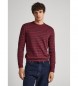 Pepe Jeans Andre Stripes jumper maroon