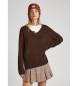 Pepe Jeans Pull Denisse marron