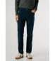 Pepe Jeans Pantalon slim 5 poches velours côtelé marine