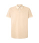 Pepe Jeans Neu Oliver beigefarbenes Poloshirt