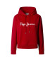 Pepe Jeans Maddy sweatshirt met capuchon rood