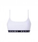 Pepe Jeans Soutien-gorge de sport en coton blanc