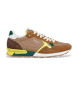 Pepe Jeans Brit Colors Bruin Leren Sneakers