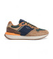 Pepe Jeans Buster Pro Leren Sneakers bruin