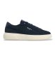 Pepe Jeans Zapatillas de piel Colins Basic azul marino