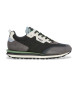 Pepe Jeans Foster Connected Leren Sneakers grijs