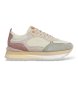 Pepe Jeans Green Freya Wave leather sneakers