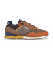 Pepe Jeans Leather Sneakers London Brick brown