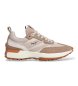 Pepe Jeans Baskets en cuir Lucky Cold beige