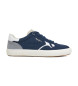 Pepe Jeans Scarpe da ginnastica in pelle blu scuro Travis Free