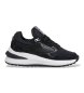Pepe Jeans Winslow Snake sneakers van leer in zwart