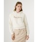 Pepe Jeans Felpa Baddy bianco sporco