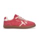 Pepe Jeans Leder Turnschuhe Ball Retro rot