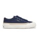 Pepe Jeans Sapatilhas de couro Ben Wash em azul marinho