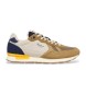 Pepe Jeans Brit Camp beige leather shoes